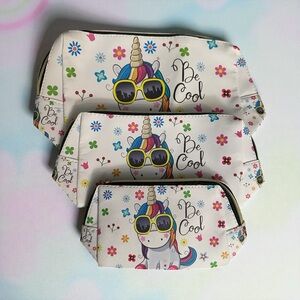 Adorable Unicorn Make Up Bag 3 in a Set✨Brand New!